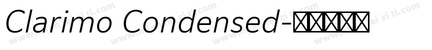Clarimo Condensed字体转换
